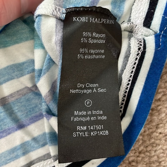 NWOT Kobi Halperin rainbow striped Rosalia top - Picture 6 of 12